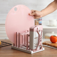 Load image into Gallery viewer, Kitchen Organizer Pot Lid Rack Chopsticks Drainer