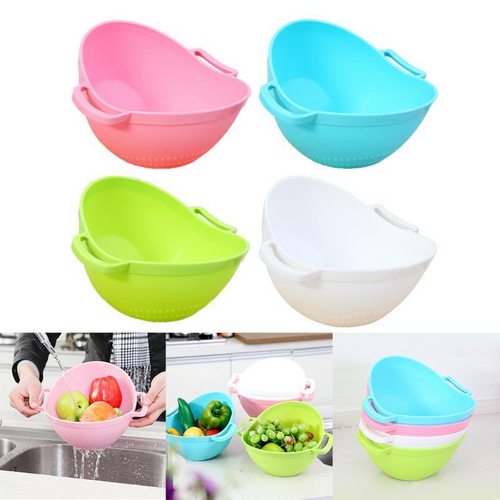 Multifunction Storage Basket Fruit Vegetable Washing Draining Basket