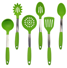 Load image into Gallery viewer, Kitchen Utensil Nonstick Silicone Kitchen Utensil Set of 6 Kitchen Cooking Utensil Set