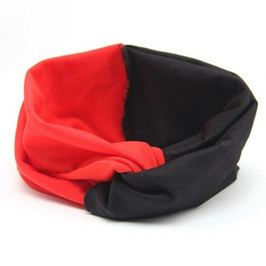 Women Hit Color Style Headband Elastic Twist Hairband Turban Yoga Running Sports Headband